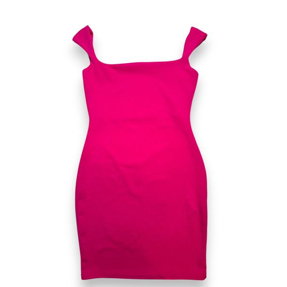 PrettyLittleThings Bold Fuchsia Bodycon Dress Size 6 - Picture 2 of 6